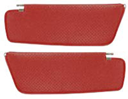 1961 SUNVISORS, HT AND SEDAN, STAR, RED