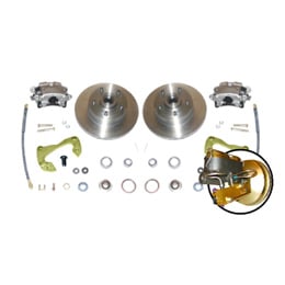 1965-68 FRONT DISC BRAKE CONVERSION KIT, 15" or LARGER WHEELS (kit)