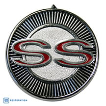 1965 DOOR PANEL EMBLEM, "SS"