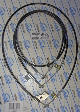 1967-68 HEATER CONTROL CABLES W/O AC (SET)